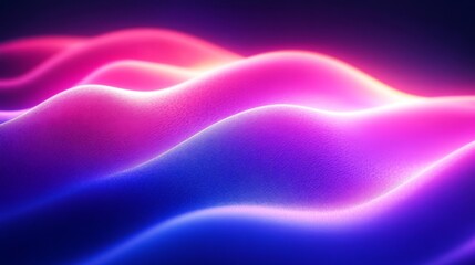 Fototapeta premium Vibrant colored waves of light create an intriguing abstract composition.