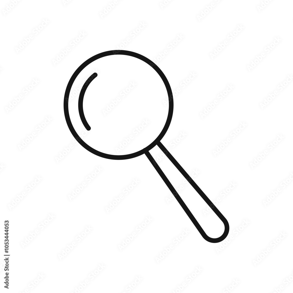 Poster loupe icon vector set collection for web