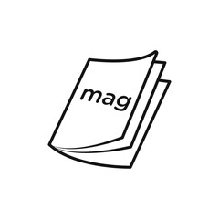 Magazines icon vector set collection for web