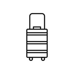 Luggage icon vector set collection for web