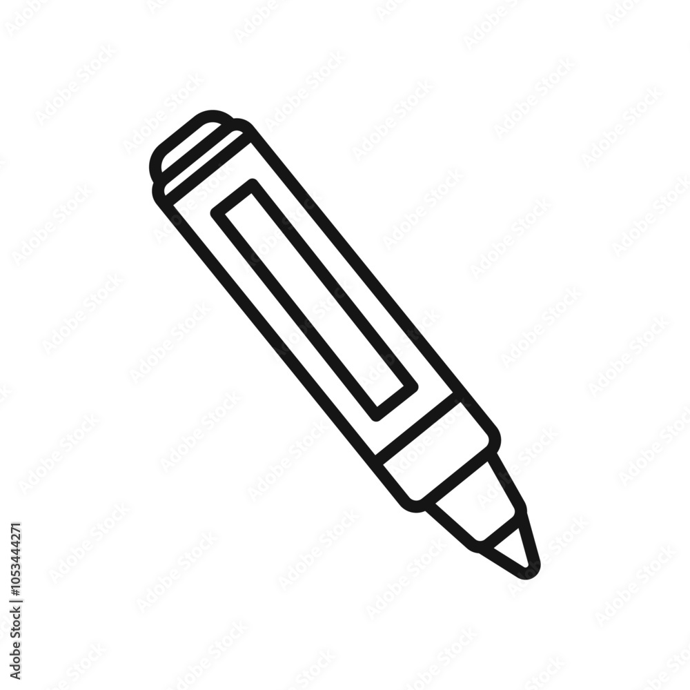 Poster Marker icon vector set collection for web
