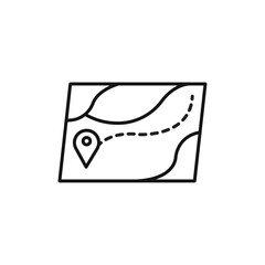 Map icon vector set collection for web