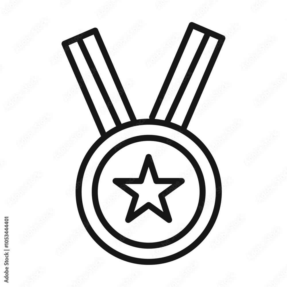 Poster medal icon vector set collection for web