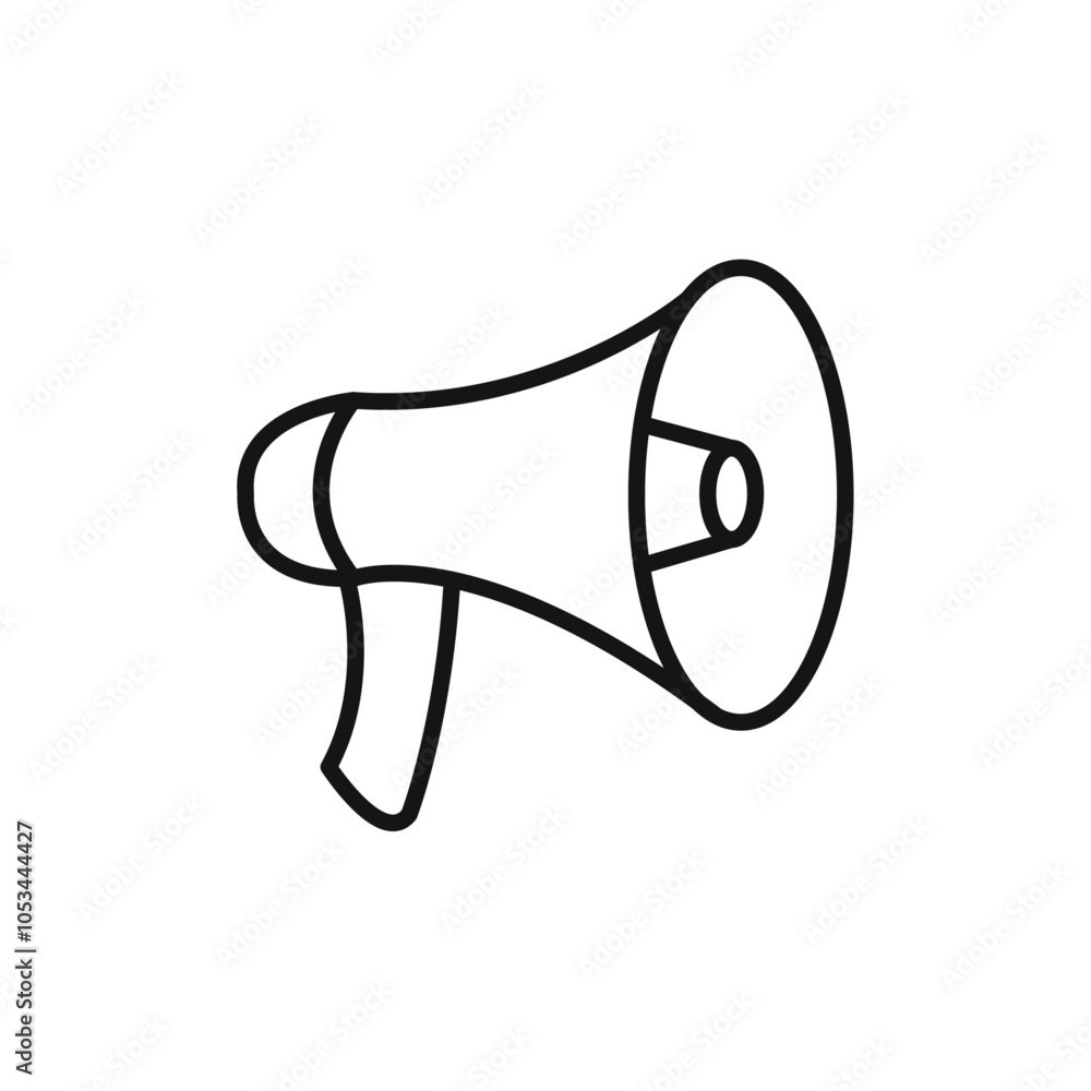 Aufkleber megaphone icon vector set collection for web