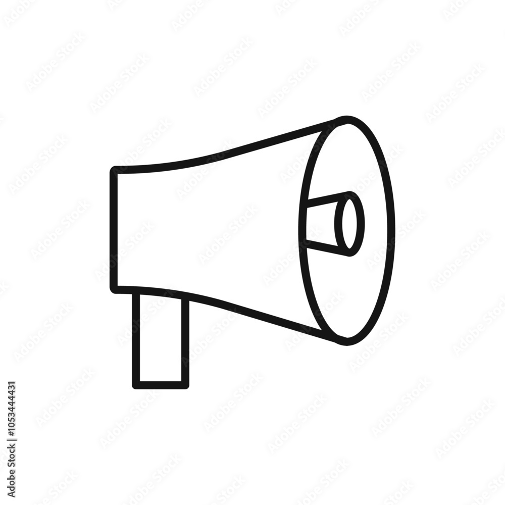 Aufkleber megaphone icon vector set collection for web