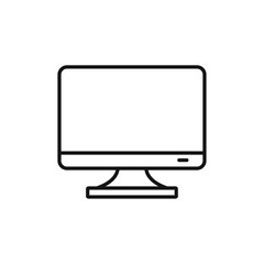 Monitor icon vector set collection for web