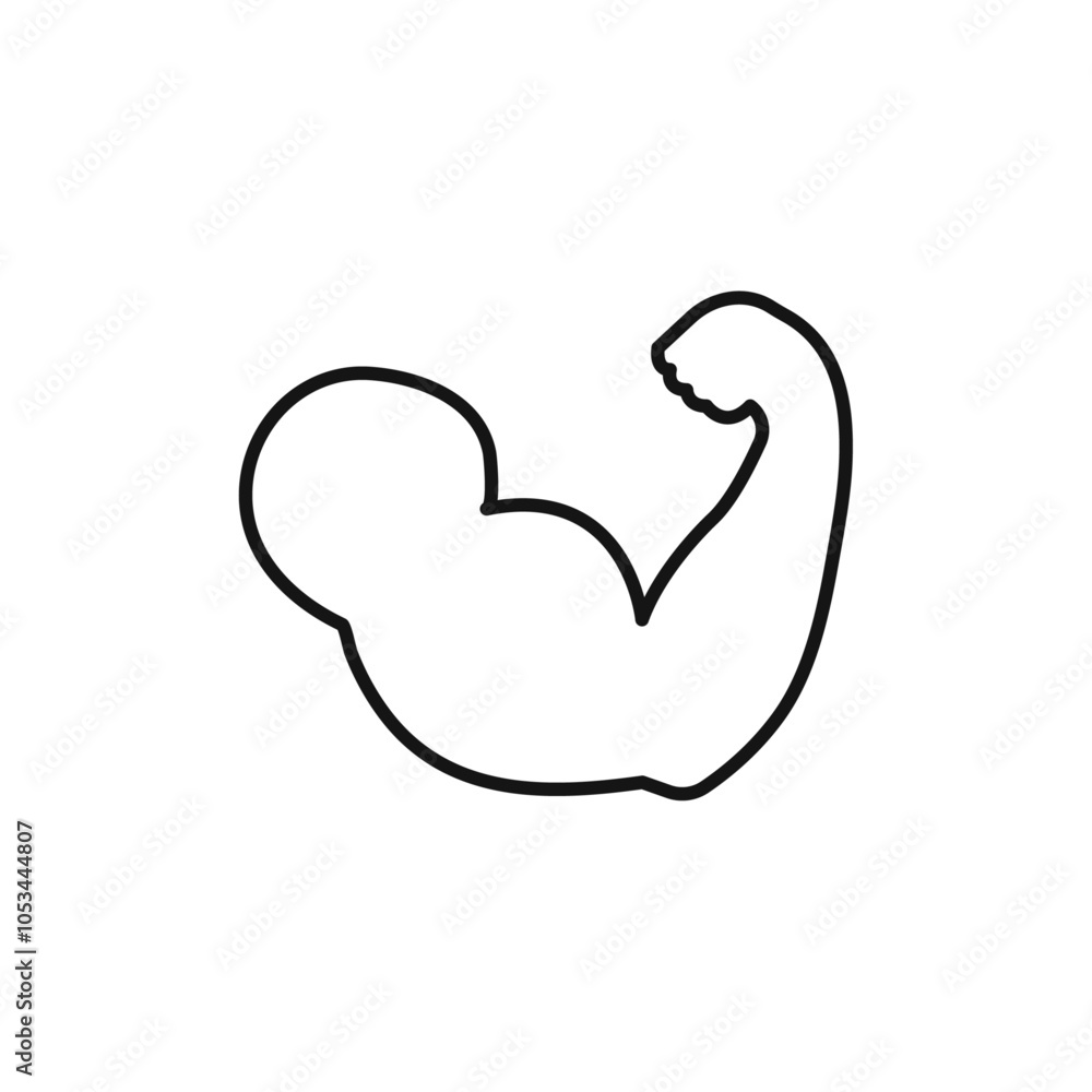 Poster muscle icon vector set collection for web