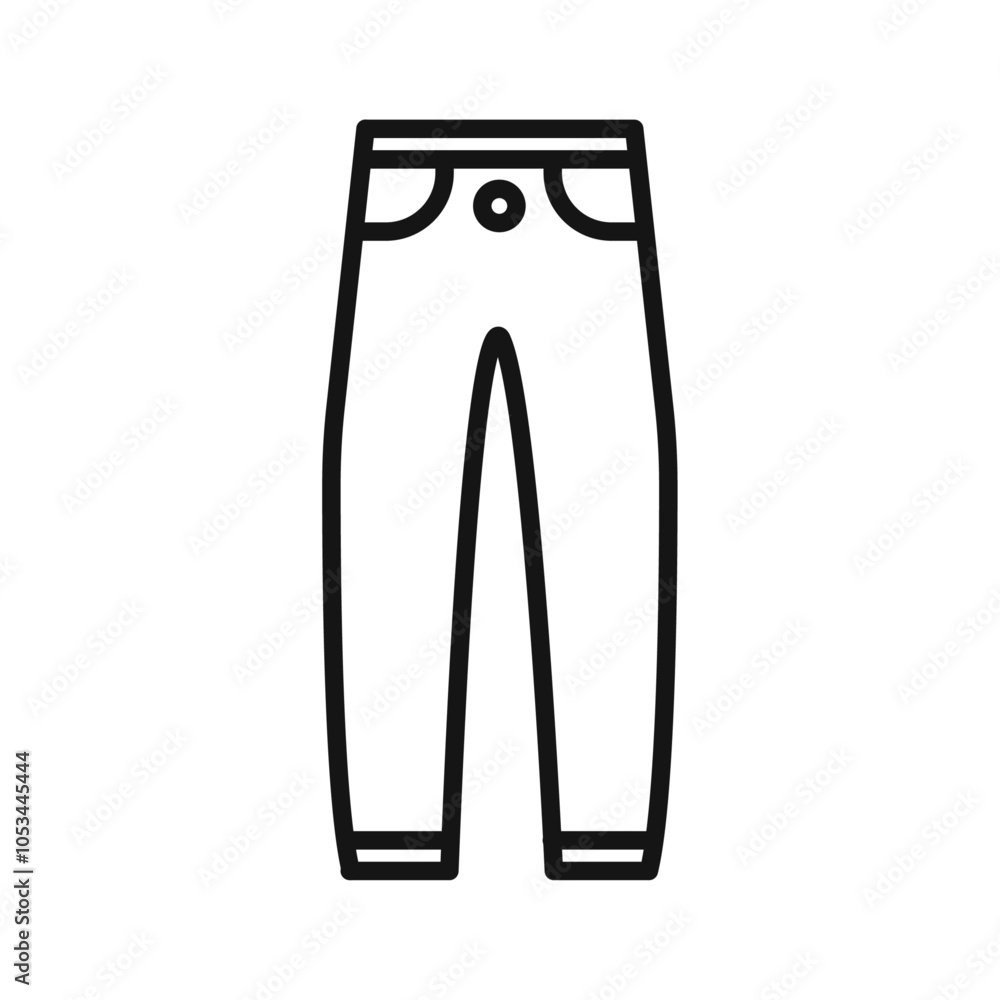 Poster pants icon vector set collection for web