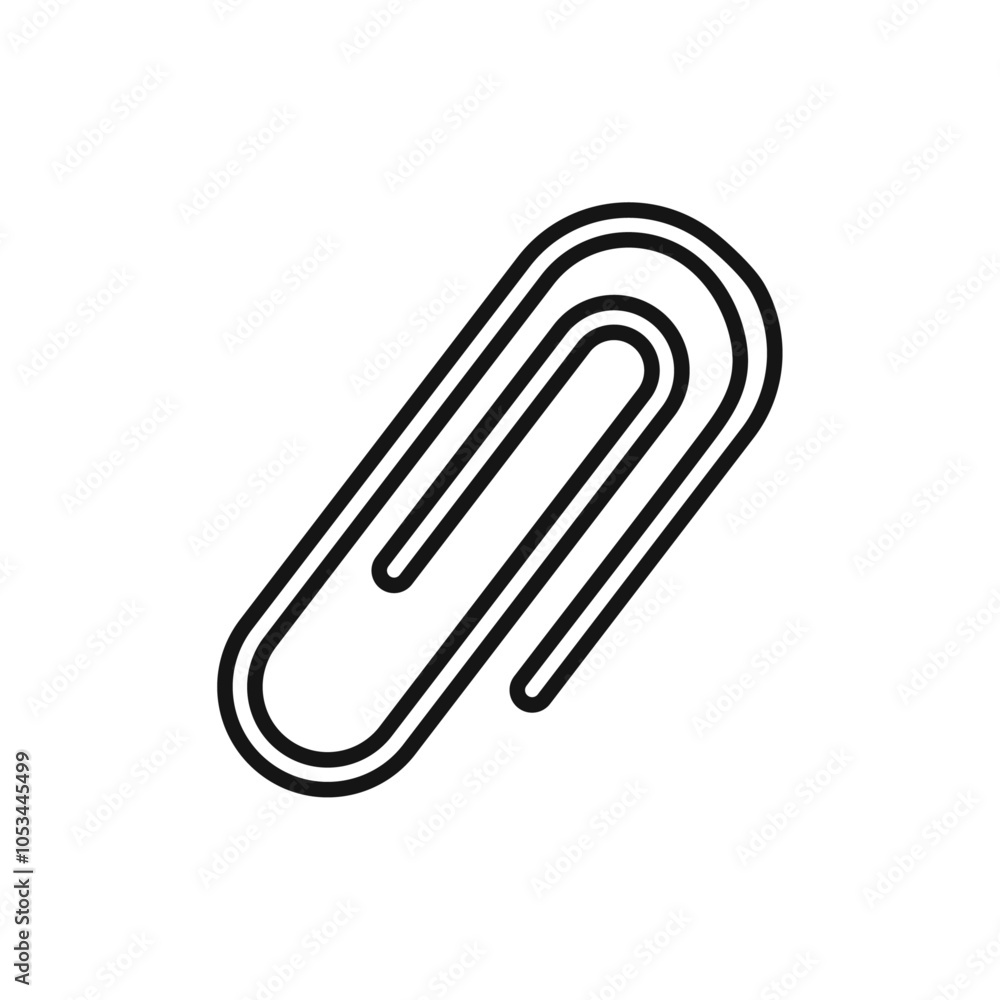 Poster paperclip icon vector set collection for web