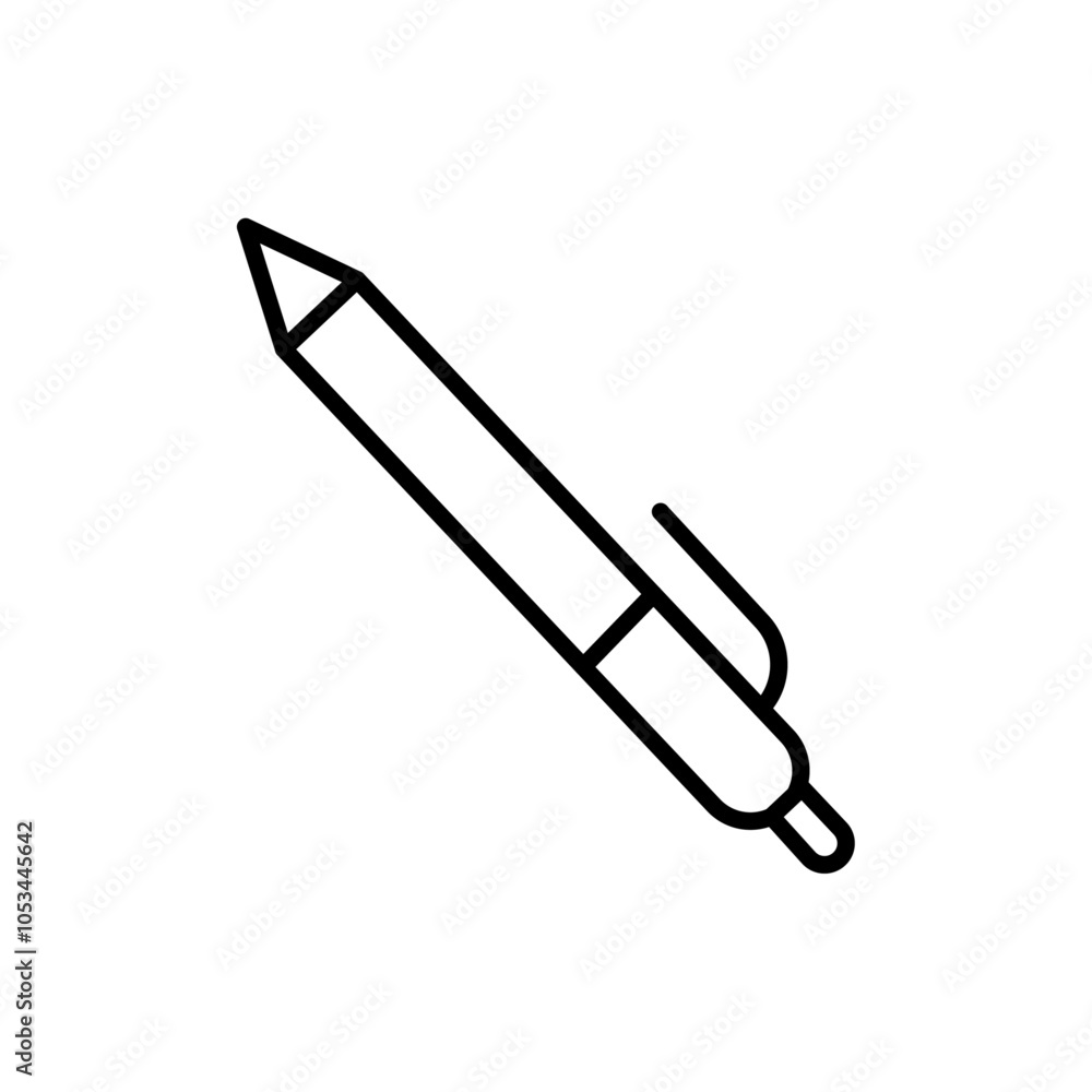 Poster pen icon vector set collection for web