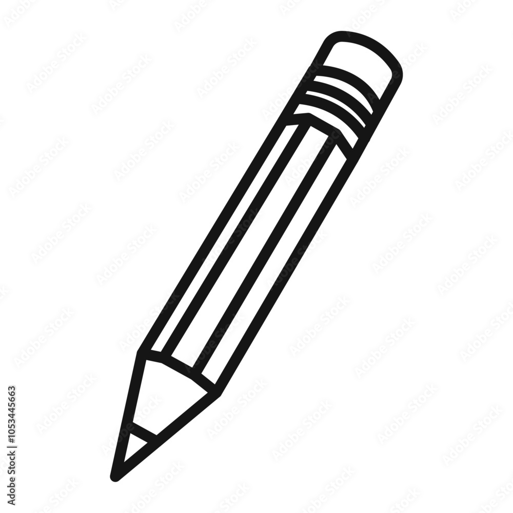 Poster Pencil icon vector set collection for web