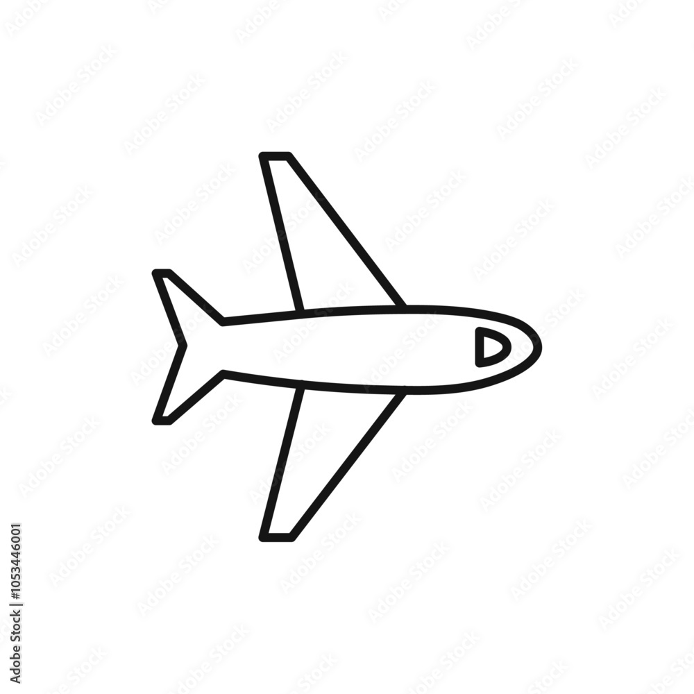Poster plane icon vector set collection for web