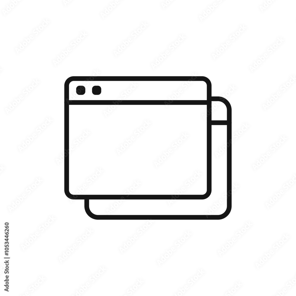 Poster pop up icon vector set collection for web