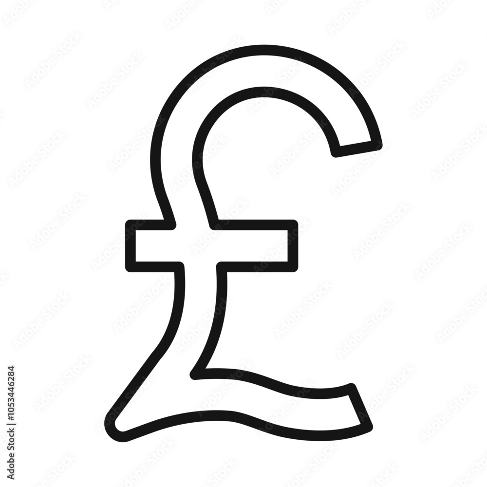 Poster pound icon vector set collection for web