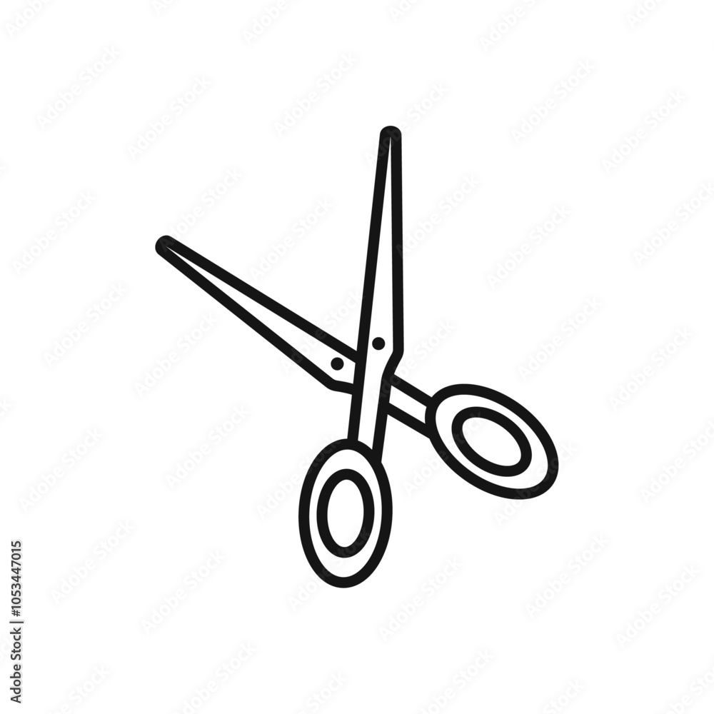 Poster scissor icon vector set collection for web
