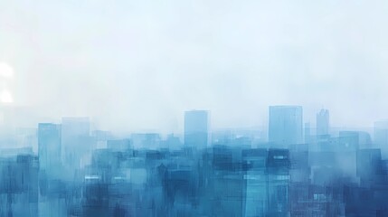 Obraz premium A scenic autumn view from a window, city rooftops and golden leaves under a soft, diffused morning light, seasonal and inviting