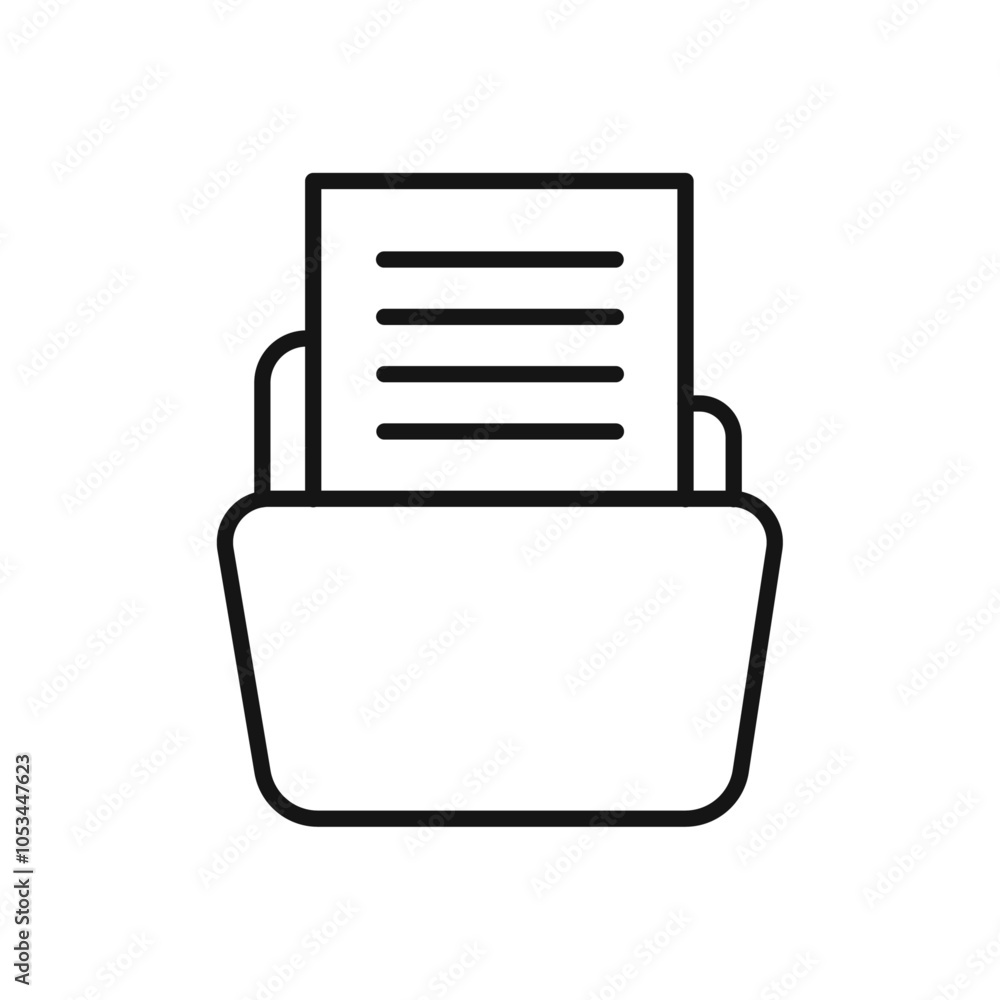 Poster store files icon vector set collection for web