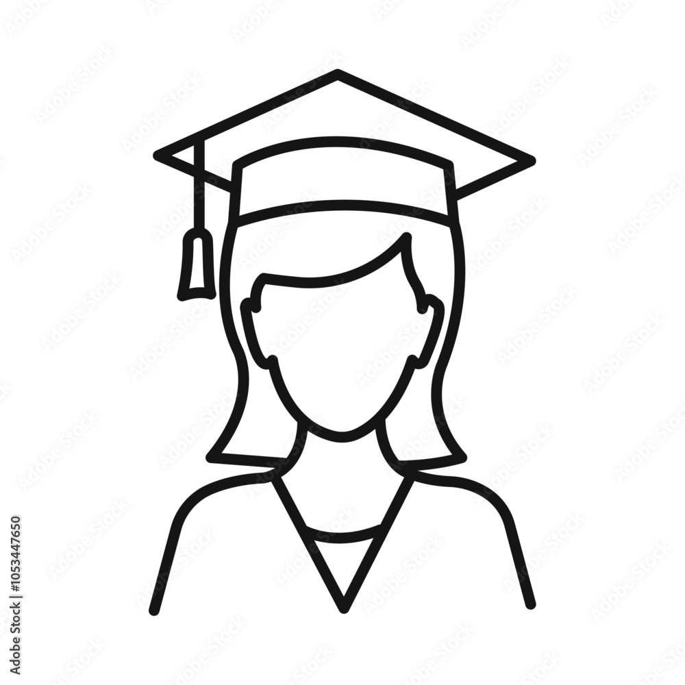 Poster student icon vector set collection for web