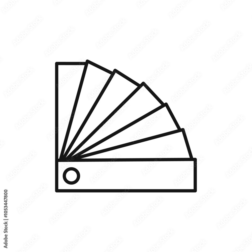 Poster swatch icon vector set collection for web