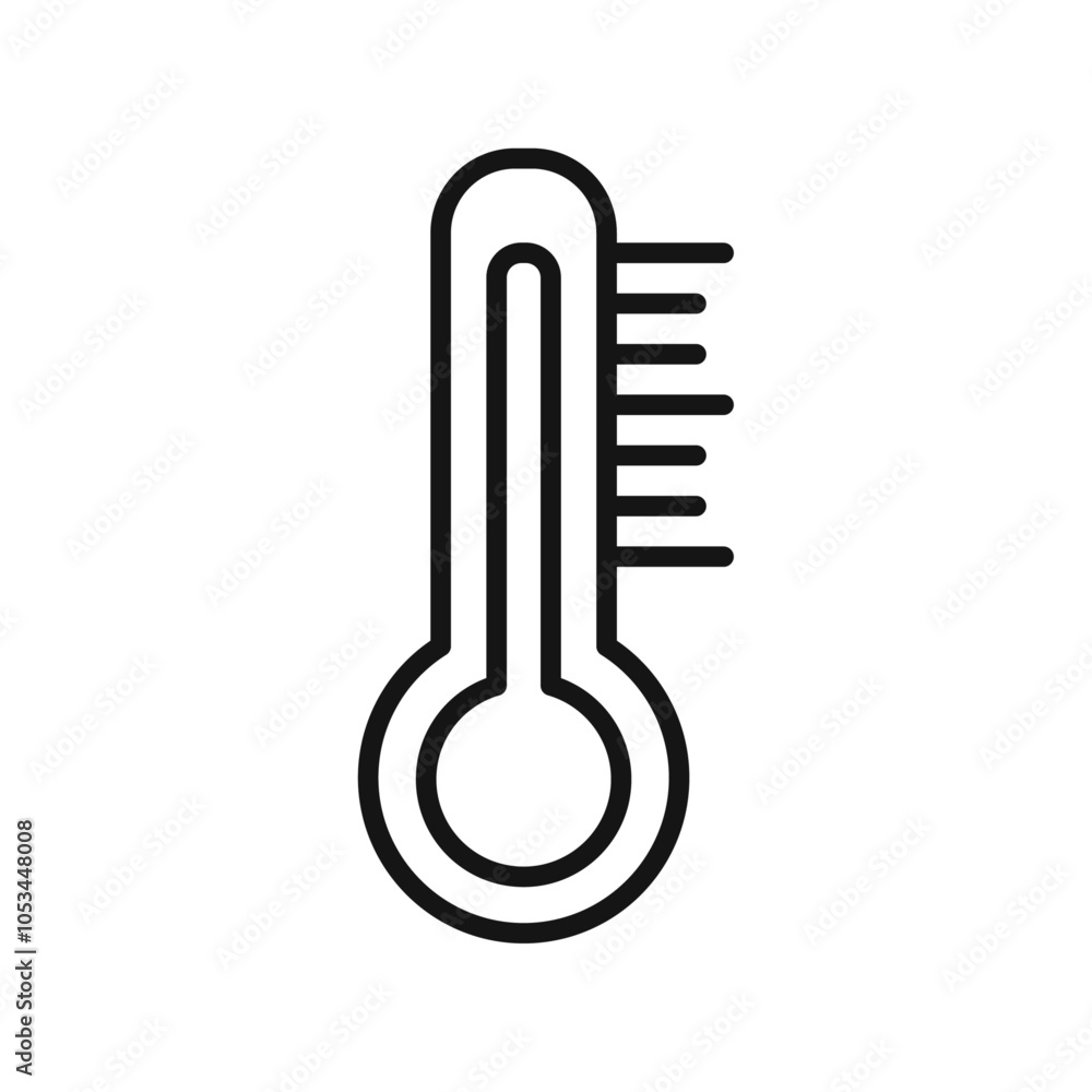 Poster temperature icon vector set collection for web