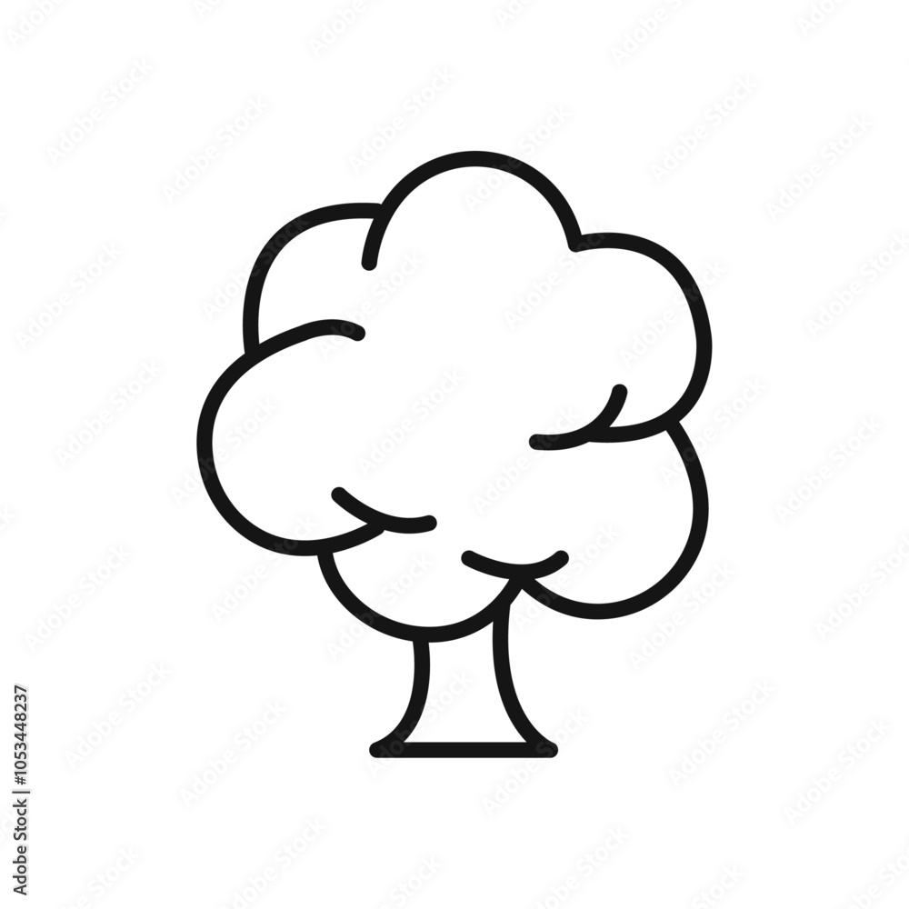 Poster tree icon vector set collection for web