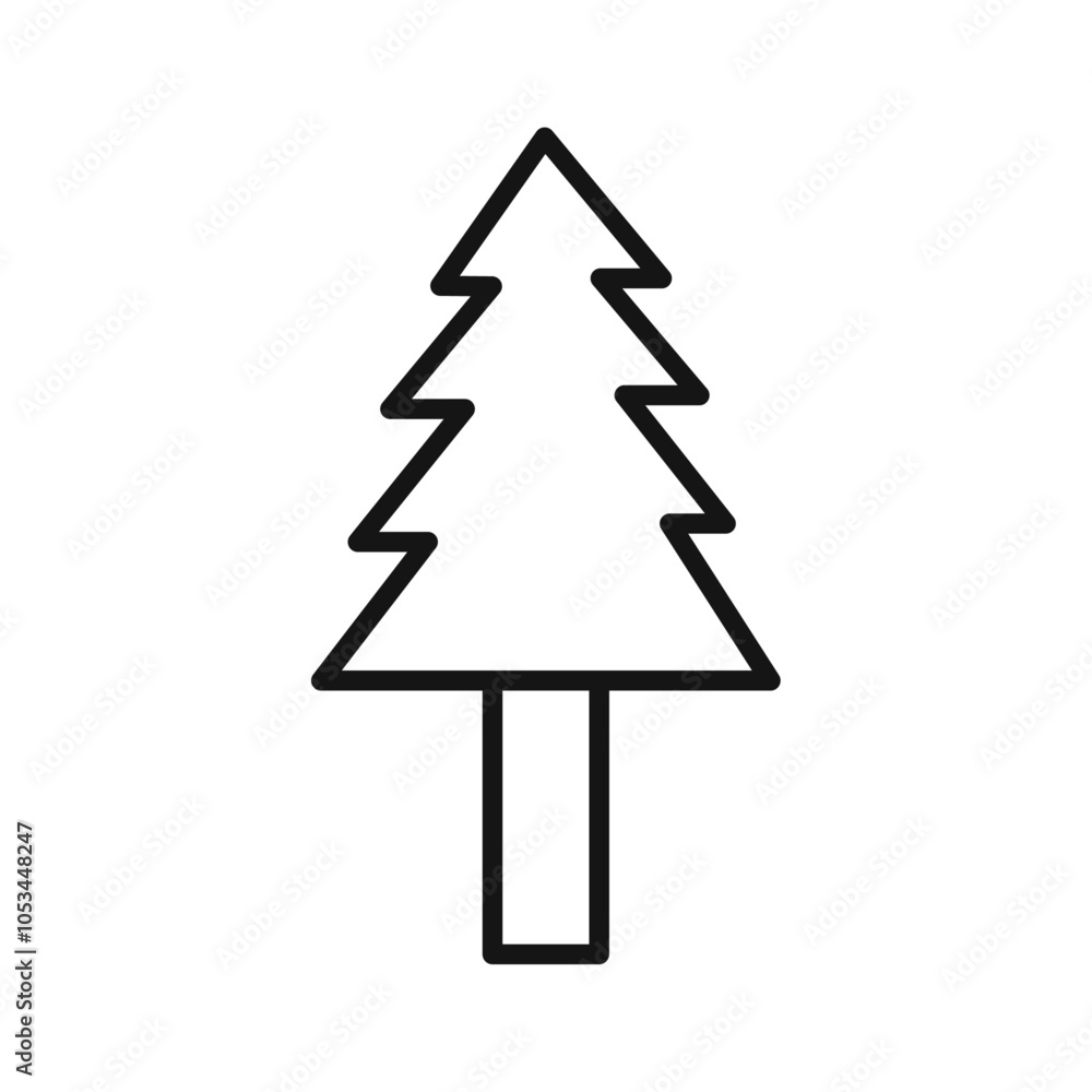Poster tree icon vector set collection for web