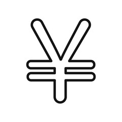 Yen icon vector set collection for web