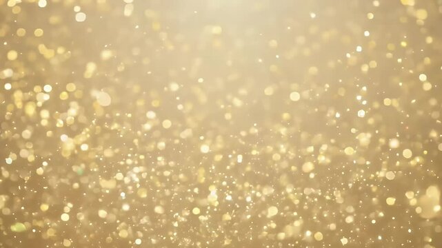 backdrop glittering beige golden sparkles resembling shimmering holiday scene perfect Christmas es presented highquality 4K UHD video gold glowing glistering blur bokeh abstract