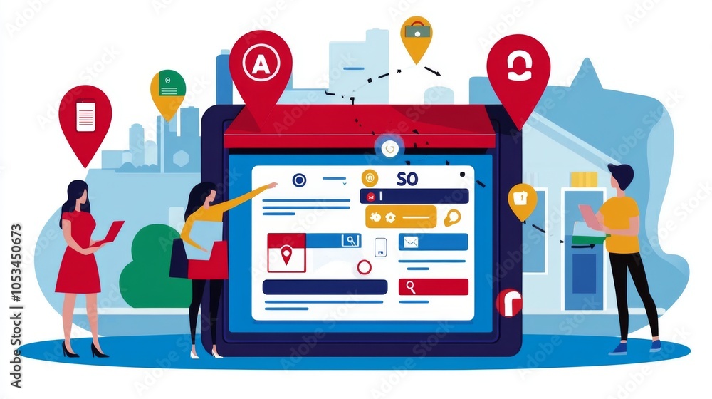 Poster strategies to optimize local search results for businesses