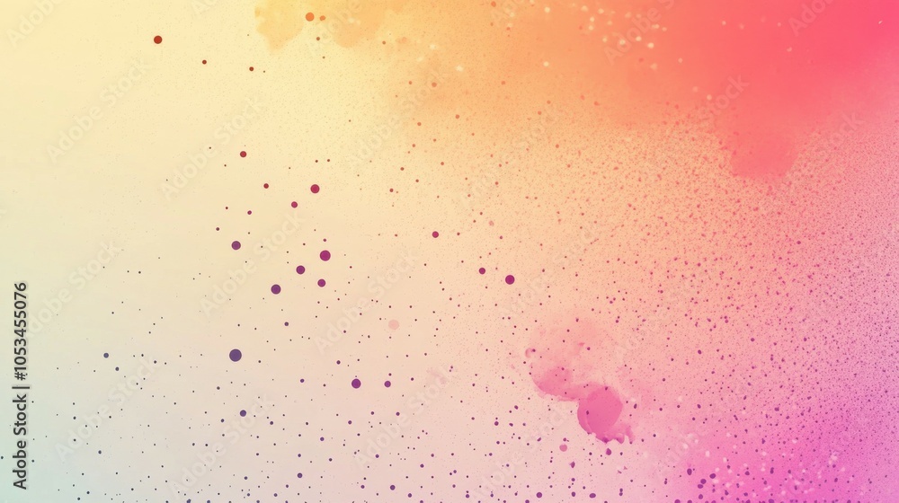 Poster pastel gradient with abstract dots