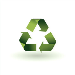 Obraz premium recycle symbol icon on a white background as a symbol for environmental change
