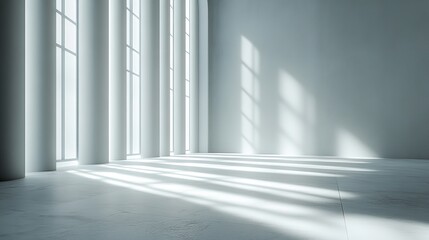 Fototapeta premium Sustainable Lighting Options for Minimalist Hallways, Analyze the use of sustainable lighting solutions.