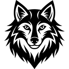 Fototapeta premium wolf head vector