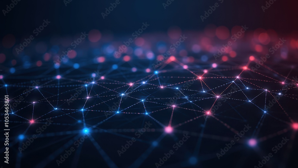 Aufkleber abstract technology background with ai concepts
