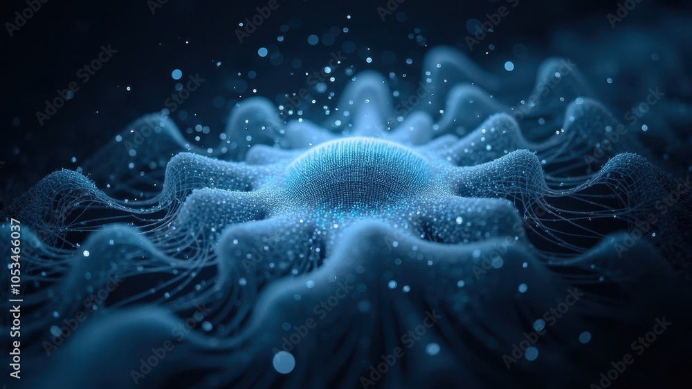 Aufkleber abstract representation of technology and ai concepts