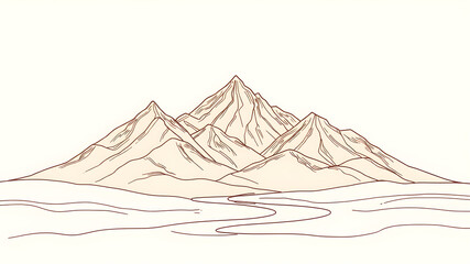 Flowing Mountainscape
