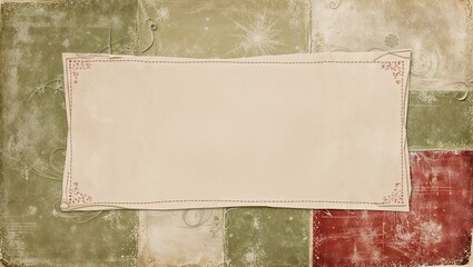 Vintage Christmas Card Template