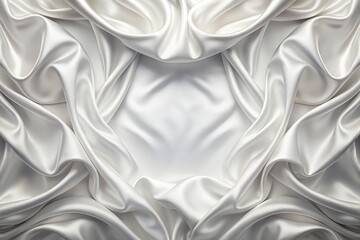 Obraz premium white silk satin fabric abstract background