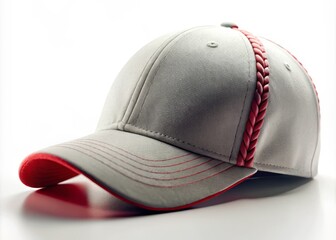 Baseball Cap Mockup Isolated on White Background with Depth of Field Effect for Branding and Advertising Purposes, Showcase Your Designs with a Professional Touch