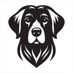 Dog vector silhouette logo