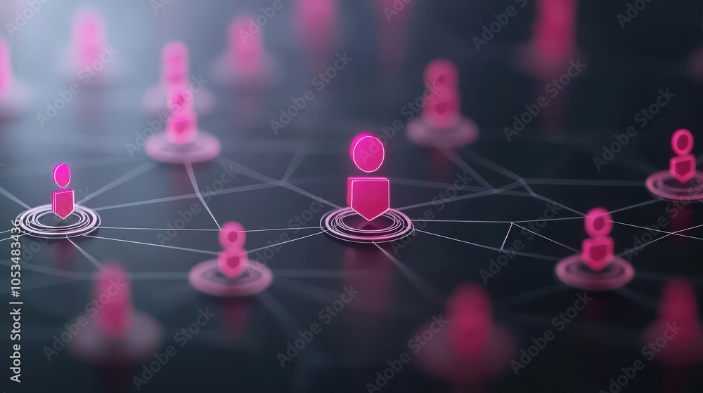 Aufkleber connecting individuals in a digital network the future of social interaction and collaboration