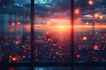 3D map world animated connections and data streams global business infrastructure