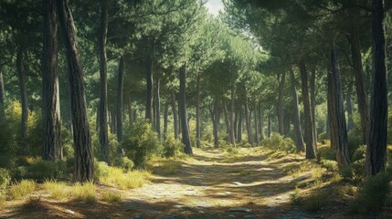 Fototapeta premium Pine forest