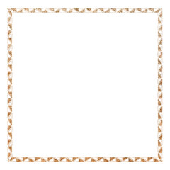 Gold glitter frame design element