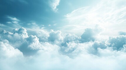 Obraz premium Soft gradient of light blue and white