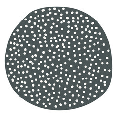 Dots circle png sticker,  patterned design, transparent background