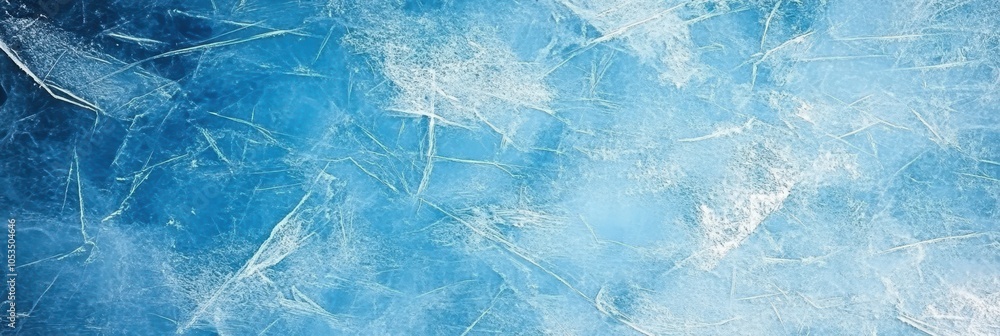 Wall mural abstract blue ice texture for background use