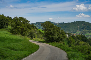 Summer landscape of Parco Nazionale dell'Appennino Tosco-Emiliano, seen from Lagastrello Pass, Italy, Europe.	