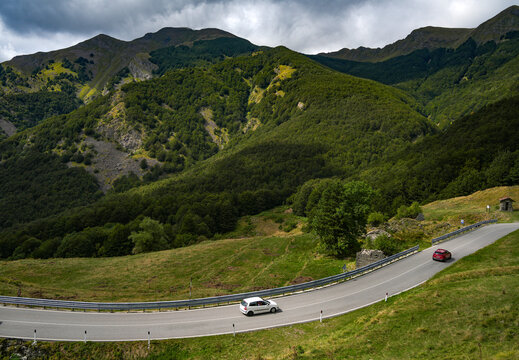 Summer landscape of Parco Nazionale dell'Appennino Tosco-Emiliano, seen from Lagastrello Pass, Italy, Europe.	