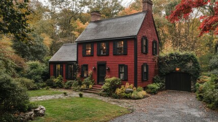Saltbox home with historical charm.